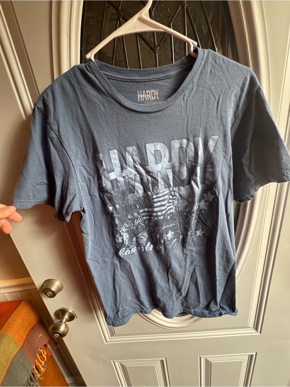 HARDY 2025 Concert Tour Graphic T-Shirt Blue Country Music Small 100% Cotton